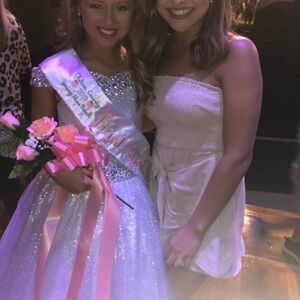 Nude strapless romper